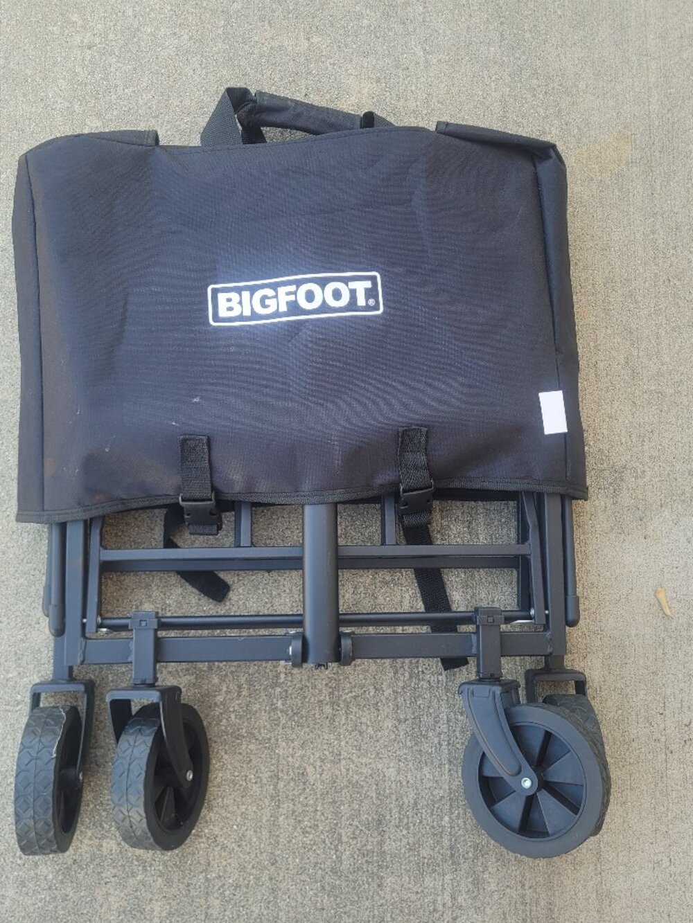 Brand-New BIGFOOT Collapsible Foldable Utility Wagon Cart Dark Grey